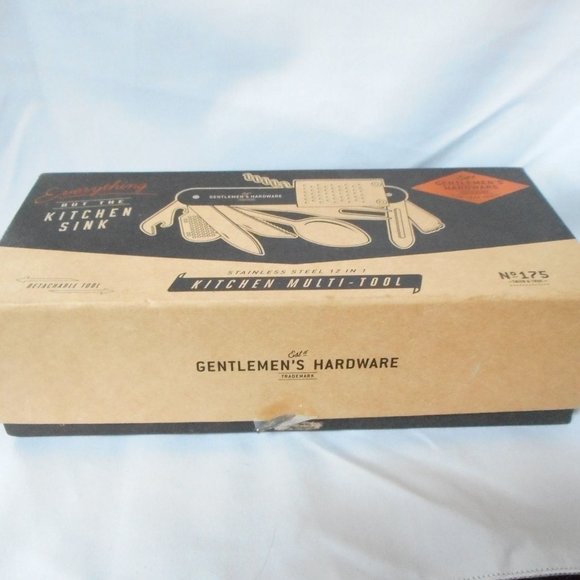 Camping Tool, Hiking Tool, 12-in-1 Stainless Steel Multi Tool, wood handles - Picture 6 of 10